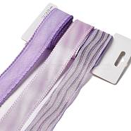 9 Yards 3 Styles Polyester Ribbon, for DIY Handmade Craft, Hair Bowknots and Gift Decoration, Lilac Color Palette, Lilac, 1~1-1/8 inch(25~28mm), about 3 yards/style(SRIB-A014-I05)