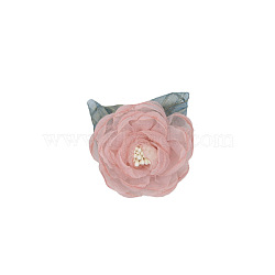 3D Cloth Flower, for DIY Shoes, Hats, Headpieces, Brooches, Clothing, Pink, 50~60mm(PW-WG67516-09)