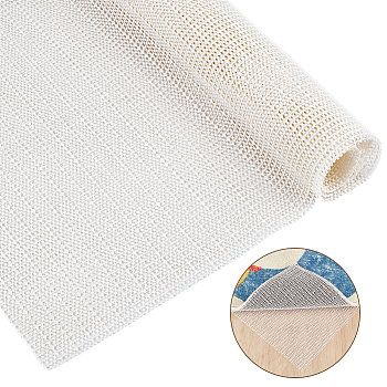 PVC Net Fabrics, Non Slip Mattress Pad, for Sofa, Couch, Chair Cushion, White, 610x610x0.5mm