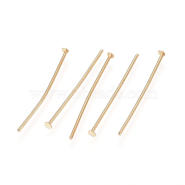 2cm Real 24K Gold Plated 304 Stainless Steel Flat Head Pins