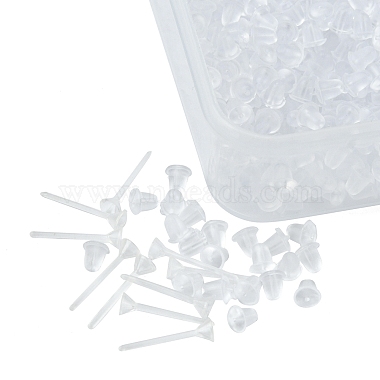 500Pcs Plastic Stud Earring Settings for Rhinestone(KY-FS0001-06)-3
