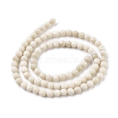 Natural Fossil Round Bead Strands(G-O151-02-4mm)-3