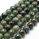 Chapelets de perles en agate mousse naturelle(X-G-D840-25-10mm)-1