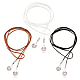 Anattasoul 3Stk. 3 Farben Lariat-Halsketten-Set aus Wollkordel(NJEW-AN0001-27)-1