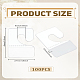 100Pcs PET Back Adhesive Slot Hole Hang Tabs(DIY-LP0003-89)-2