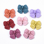Opaque Resin Cabochons, Bowknot, Mixed Color, 18x21x5mm(CRES-N022-87A)