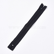 Garment Accessories, Nylon Closed-end Zipper, Zip-fastener Components, Black, 23.5~24x2.5cm(X-FIND-WH0009-A08)