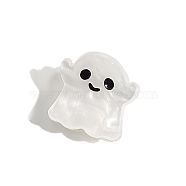 Halloween Theme Cellulose Acetate Claw Hair Clips, Hair Accessories for Women, Ghost, 25x25mm(PW-WGD3265-03)