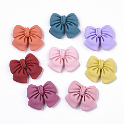 Opaque Resin Cabochons, Bowknot, Mixed Color, 18x21x5mm(CRES-N022-87A)