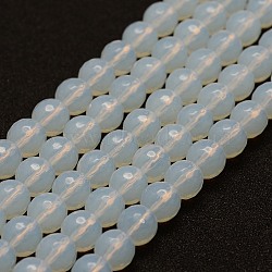 Opalite Bead Strands, Round, Faceted, 8mm, Hole: 1mm, about 49pcs/strand, 14.9 inch(38cm)(X-G-G687-31-8mm)