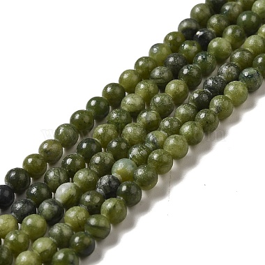 4mm Olive Round TaiWan Jade Beads