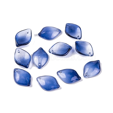 Royal Blue Petaline Lampwork Beads