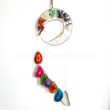Colorful Flat Round Metal Decoration