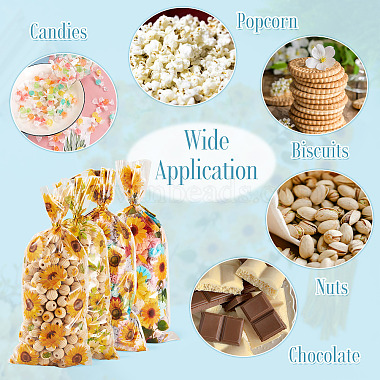 100Pcs Plastic Cookie Candy Packaging Bags(ABAG-TA0002-07A)-8