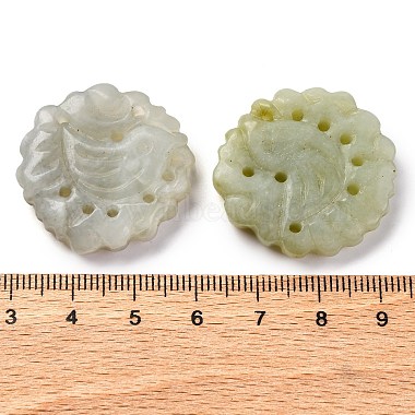 Natural Xiuyan Jade Carved Pendants(G-M195-04A)-3