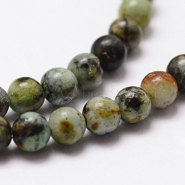 Natural African Turquoise(Jasper) Beads Strands(G-D840-90-10mm)-3