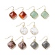 Natural & Synthetic Mixed Stone Dangle Earrings(EJEW-J093-M)-1