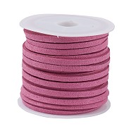 Faux Suede Cord, Faux Suede Lace, Medium Orchid, 3x1.5mm, about 5m/roll(X-LW-R003-1070)