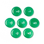 Natural Malaysia Jade Dyed Pendants, Donut/Pi Disc Charm, 20.5~21x4~4.5mm, Hole: 3~3.5mm(G-G994-F03-01)