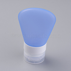 Creative Portable Silicone Points Bottling,  Shower Shampoo Cosmetic Emulsion Storage Bottle, Cornflower Blue, 92x58.5mm; Capacity: about 37ml(MRMJ-WH0006-E03-37ml)