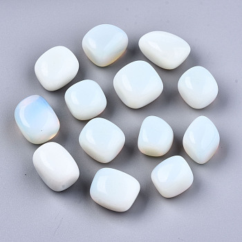 Opalite Beads, Tumbled Stone, No Hole/Undrilled, Nuggets, 22~27x19~25x17~23mm, about 250~300g/bag