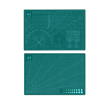 A3 Plastic Cutting Mat, Cutting Board, for Craft Art, Rectangle, Dark Cyan, 30x45cm