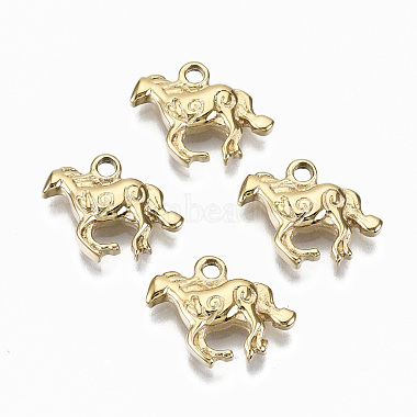Real 14K Gold Plated Horse 316 Surgical Stainless Steel Charms