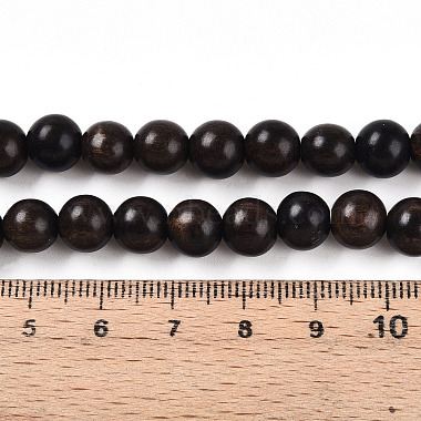 Undyed & Natural Ebony Wood Beads Strands(WOOD-T024-033)-4