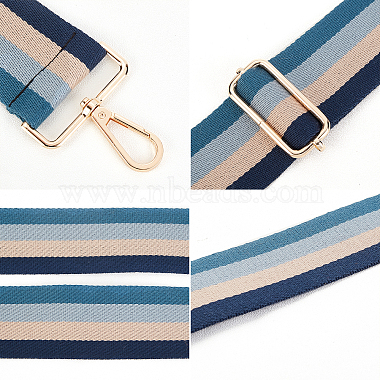 Stripe Pattern Cotton Fabric Bag Straps(FIND-WH0001-56A)-3
