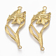 Brass Links connectors(KK-S349-105-NF)-1