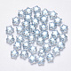 Perles de verre peintes par pulvérisation transparent(X-GLAA-R211-04-G02)-1