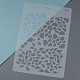 Modèles de pochoirs de peinture de dessin réutilisables en plastique(DIY-F018-B16)-4