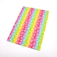 Flower Pattern Imitation Leather Fabric(DIY-WH0183-06C)-1
