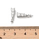 родиевое покрытие 925 стержни для чашек из стерлингового серебра с микропаве из циркония(FIND-Z008-13P)-3