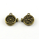 Clock Tibetan Style Alloy Pendants(TIBEP-R344-70AB-LF)-1