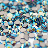 Glass Flat Back Rhinestone, Grade A, Back Plated, Faceted, AB Color, Half Round, Amethyst, 3~3.2mm, about 1440pcs/bag(RGLA-C002-SS12-204AB)