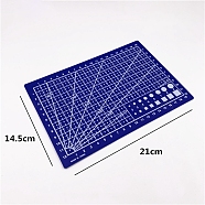 Double Sided PVC Plastic Cutting Mat Pad, Rectangle, for Ceramic & Clay Tools, Rectangle, Medium Blue, 21x14.5cm(SCRA-PW0004-140A-03)