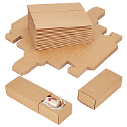 PandaHall Elite Kraft Paper Drawer Box, Rectangle, Tan, 12.2x5.3x3.7cm(CON-PH0002-23)
