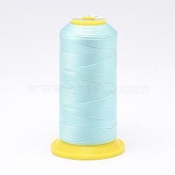 Nylon Sewing Thread, Pale Turquoise, 0.4mm, about 400m/roll(NWIR-N006-01P1-0.4mm)