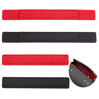 WADORN 4Pcs 4 Style Rectangle Felt Bag Base Shaper, Saver and Insert for Wallet on Chain Bag, Mixed Color, 18~25.9x2.9~2.95x0.6cm, 1pc/style