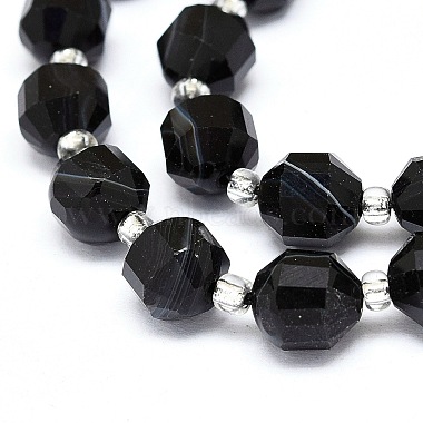 Brins de perles d'onyx noir naturel(G-O201B-52A)-3