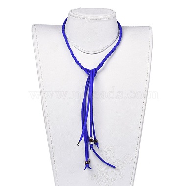 (Jewelry Parties Factory Sale)Adjustable Faux Suede Cord Lariat Necklaces(NJEW-JN02538-05)-4