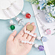 6Pcs 6 Color Angel Acrylic Imitated Pearl & Alloy Safety Pin Brooches(JEWB-AB00012)-3