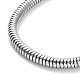304 bracelet chaines serpent rondes en acier inoxydable pour homme femme(BJEW-P274-01B)-2