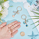 3Pcs 3 Styles Alloy Enamel Keychains(KEYC-CY0001-02)-3