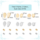 48Pcs 3 Style 2 Colors 201 Stainless Steel Stud Earring Findings(STAS-UN0043-68)-3