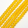 Gold Round Resin Beads(X-RESI-A009A-8mm-04)