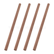 Round Walnut Wooden Sticks, Dowel Rods, for Children Toy, Building Model Material, Macrame Craft Supplies, BurlyWood, 40x1.8cm(WOOD-WH0034-27B)