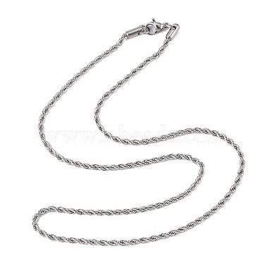 304 Stainless Steel Rope Chain Necklaces(STAS-M174-014P-B)-4