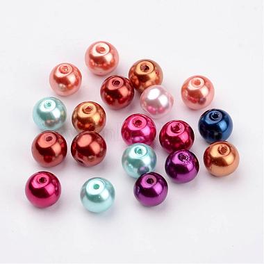 Gemischte Glasperlen runde Perlen(X-HYC003)-2